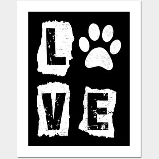 Love Cat Dog Posters and Art